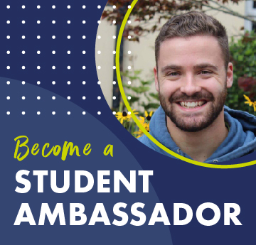 Student Ambassador Profile picture with following text
Become a Student Ambassador