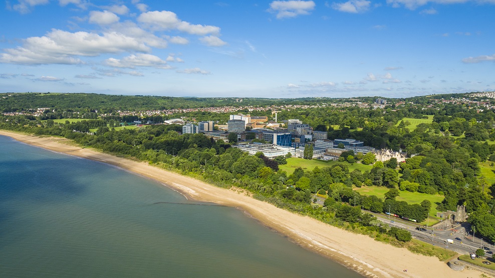 Swansea University Park Campus aerial photograph. 